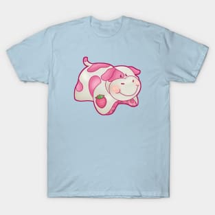 Strawberry Cow Pillow T-Shirt
